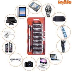 GANGZHIBAO 90pcs Electronics Repair Tool Kit Professional, Precision Screwdriver Set Magnetic for Fix Open Pry Cell Phone, Apple iPhone, Computer, PC, Laptop, Tablet, iPad, Mac book with Portable Bag