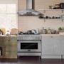 Cosmo COS-63190S 36 in. Wall Mount Range Hood Ductless Convertible Duct Permanent Filters, Soft Touch Controls, LED Lights, in Stainless Steel