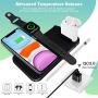TaoHorse Wireless Charger, 4 in 1 Wireless Charging Station for iPhone 12/11/11 Pro Max/XR/XS Max/Xs/X, Wireless Charging Pad with iWatch Stand Pencil Holder for AirPods/AirPods Pro, iWatch 5/4/3/2/1