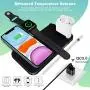 TaoHorse Wireless Charger, 4 in 1 Wireless Charging Station for iPhone 12/11/11 Pro Max/XR/XS Max/Xs/X, Wireless Charging Pad with iWatch Stand Pencil Holder for AirPods/AirPods Pro, iWatch 5/4/3/2/1