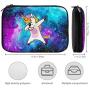 Hip Hop Unicorn Rainbow Unicorn Aabb Electronic Organizer Bag Pouch for Electronics Accessories