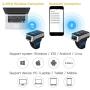 Sumicor Barcode Scanner 2D Bluetooth Ring Finger Wireless Barcode Scanner,Portable Wearable Mini Bar Code Reader Work with Widows iOS Android Linux Mac OS