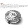 Jupitorz Comaptible Head for Philips Norelco RQ12+ Sensotouch 3D 1250X 1260X 1280X 1290X
