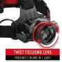 Coast HL8 615 Lumens, Focusing, 4 x AA Pure Beam Focusing LED Headlamp 19649