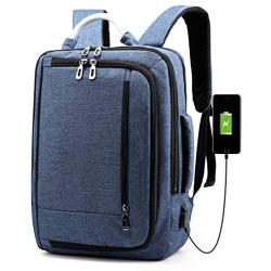 Laptop Backpack 15.6 inch，Travel Computer Bag with USB Charging Port,Water Resistant School Laptop Bags for Women and Men
