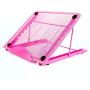 Baobeir Mesh Ventilated Adjustable Laptop Stand for Laptop/Notebook/iPad/Fire 7/Fire 8/Fire 10/Samsung Tab/Tablet and More (Pink)