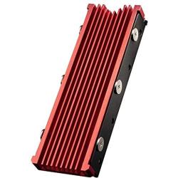 QIVYNSRY M.2 heatsink 2280 SSD Double-Sided Heat Sink with Thermal Silicone pad for PCIE NVME M.2 SSD or NGFF SATA M.2 SSD Red