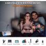 WiFi Projector, Uyole Mini Projector with 100 Projector Screen, Native 1280x720P Outdoor Movie Projector, 1080P Supported, Wireless Mirroring via WiFi/USB Cable for iPhone/Android/PC/TV/PS5