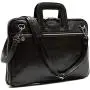 Floto Firenze Slim Leather Briefcase Attache Messenger Bag Small
