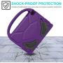 iPad 9.7 2018 / 2017 / Air 1/2 / Pro 9.7 Case for Kids - SUPLIK Durable Shockproof Protective Handle Bumper Stand Cover with Screen Protector for iPad 9.7 inch 5th/6th Generation, Purple