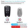 Genuine Leather Car Key Cover Suit for Chevrolet Camaro Cruze Volt Spark Equinox Malibu Sonic Flip Remote Shell Coverkey fob cover key holder 5 button