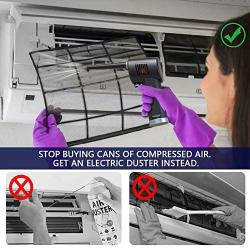 Compressed Air Duster, New Generation Canned Air, 33000 RPM Electric Air Can for Computer Keyboard Electronics Cleaning, 6000mAh Rechargeable Battery, Reusable Dust Destroyer