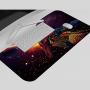 Large Gaming Mouse Pad Professional Extended Curved Mousepad Waterproof Computer Laptop Keyboard Desk Mat with Stitched Edges Anti Slip Rubber Base for Gamer School Office Home (Colorful Gun)