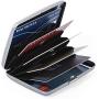 RFID Blocking Credit Card Holder/Protector - Best Metal/Stainless Steel Travel Wallet/Case for Men & Women