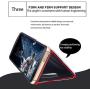 PHEZEN Compatible with Samsung Galaxy S20 Ultra Case Mirror Makeup Case Clear View Window PU Leather Folio Flip Case Wallet Case & Card Holder Slots Magnetic Kickstand Full Body Protective Case,Silver