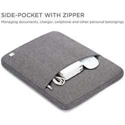 NIDOO 10 Inch Laptop Sleeve Case Water Resistant Portable Bag for 9.7'' 10.5'' iPad Pro / 10.2'' iPad / 10.5'' iPad Air / 11'' iPad Pro 2020/10'' Microsoft Surface Go / 10.8'' Lenovo Yoga Book C930, Grey