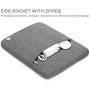 NIDOO 10 Inch Laptop Sleeve Case Water Resistant Portable Bag for 9.7'' 10.5'' iPad Pro / 10.2'' iPad / 10.5'' iPad Air / 11'' iPad Pro 2020/10'' Microsoft Surface Go / 10.8'' Lenovo Yoga Book C930, Grey