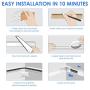 One-Cord Channel Cable Concealer - CMC-03 Cord Cover Wall Cable Management System - 125'' Cable Hider Raceway Kit for a Power Cord, Ethernet Cable, Speaker Wire - 8X L15.7in, W0.59in H0.4in, White