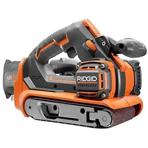 RIDGID 18-Volt GEN5X Cordless Brushless 3 in. x 18 in. Belt Sander (Tool-Only) with Dust Bag and (1) 80 Grit Sanding Belt
