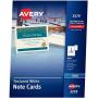 Avery Printable Note Cards, Inkjet Printers, 50 Cards and Envelopes, 4.25 x 5.5, Heavyweight, Textured (3379), White - 1