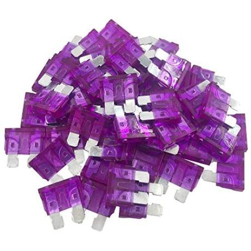 (50 Pcs) MCIGICM 3 Amp ATC Fuse Blade Style 3A Automotive Car Truck