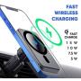 for Apple iPhone 12 Magnetic Magsafe Wireless Car Charger Mount, 15W QI Fast Charging Air Vent Car Holder Compatible with iPhone 12/12 Pro/12 Pro Max/12 Mini, Phone Auto Clamping Car Mount Charger