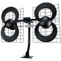 Antennas Direct Clearstream 4 TV Antenna, 70+ Mile Range, UHF, Multi-Directional, Indoor, Attic, Outdoor, Mast W/Pivoting Base/Hardware/Adjustable Clamp/Sealing Pads, 4K Ready, Black – C4-CJM