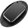 Royalfox(TM) 5 Buttons Full TPU Smart keyless Entry Remote Key Fob case Cover for Land Rover Defender Discovery Sport LR3 LR4 Range Rover Sport Evoque Velar,Jaguar XF XJ XJL XE F-PACE (Silver/Black)