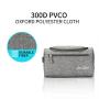 ProCase Toiletry Bag Travel Case with Hanging Hook, Dopp Kit Organizer for Accessories, Shampoo, Cosmetic, Personal Items, Healthcare Bag with Handle, Gray