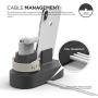 elago 3 in 1 Apple Charging Station Compatible with Apple Watch Series 6/SE/5/4/3/2/1, Apple AirPods 2/1, iPhone 11 and All iPhone Models [Original Cables Required] (Dark Grey)