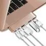 Purgo Mini USB C Hub Adapter Dongle for MacBook Air M1 2020-2018 and MacBook Pro M1 2020-2016, with 4K HDMI, 100W PD, 40Gbps TB3 5K@60Hz, USB-C and 2 USB 3.0 (Gold)