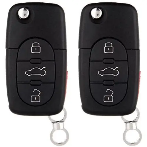ECCPP 2X Keyless Remote Shell CASE Uncut Keyless Replacement fit for 97 98 99 00 01 02 03 04 05 Audi A4 Quattro A6 A8 Quattro All Road Quattro 4D0837231E 4D0837231P ECCPP 2X Keyless Remote Shell CASE Uncut Keyless Replacement fit for 97 98 99 00 01 02 03 04 05 Audi A4 Quattro A6 A8 Quattro All Road Quattro 4D0837231E 4D0837231P