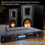 Pyle - 5 Channel Rack Mount Bluetooth Receiver, Home Theater Amp, Speaker Amplifier, Bluetooth Wireless Streaming, MP3/USB/SD/AUX/FM Radio, 200 Watt, w/ Digital ID3 LCD Display from - PDA7BU,Black