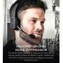 BlueParrott B350-XT BPB-35020 Noise Canceling Bluetooth Headset with 300-FT Wireless Range for iOS and Android Bundle with Blucoil Headphones Carrying Case, and Replacement Ear Pads