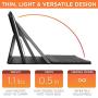 iPad 8th Generation Case with Keyboard & Pencil Holder, iPad 10.2 2020 & Air 3 10.5 Compatible - 7 Color Backlit Keyboard - Slim Leather Folio Smart Cover for iPad 8, 2019 iPad 7 & Air 3rd Gen (Black)