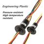 WTXRHW Electric Slip Collector Ring Wind Power Rotary Slip Ring 2 Wires Diameter 22MM for 5A 10A 15A 30A (5A)