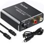 Digital to Analog Audio Converter-Upgrade Volume Adjustable Techole Aluminum Optical to RCA with Optical &Coaxial Cable. Digital SPDIF TOSLINK to Stereo L/R &3.5mm Jack DAC Converter for PS4 Xbox DVD