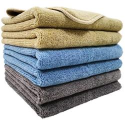 Polyte Microfiber Cleaning Cloth (14x14, 6 Pack, Professional)