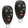 Car Key Fob Keyless Entry Remote fits 2007-2014 Chevy Tahoe Suburban / 2007-2014 Cadillac Escalade / 2007-2014 GMC Yukon (fits Part # 15913427, 20869057, 22756462), Set of 2