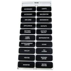 Paneltronics AC-20 Assorted Label Sheet