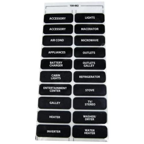 Paneltronics AC-20 Assorted Label Sheet