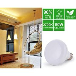 Flood Light Bulb, E26 Base, BR25 LED Bulb for Indoor/Outdoor Downlight Recessed Can Light, Dimmable, 9W=75W, 2700K Warm White Bulb, 900LM, 4-Pack