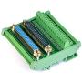 Electronics-Salon DB37 D-SUB DIN Rail Mount Interface Module, Male/Female, DSUB Breakout Board.