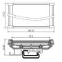 Electronics-Salon DIN Rail Mount Carrier, for 110mm x 72mm PCB, Housing, Bracket.