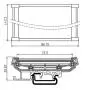 Electronics-Salon DIN Rail Mount Carrier, for 110mm x 72mm PCB, Housing, Bracket.