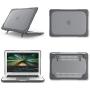 Funut Laptop Case for MacBook Air 13 Inch 2020-2018 Kickstand Case, Rubberized Plastic Hard Case Shockproof Protective Case for Mac Air 13 inch A1932 A2179 A2337 M1 with Retina Display, Gray