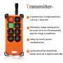 NEWTRY 8 Buttons Wireless Crane Remote Control 12V 2 Transmitters Industrial Channel Electric Lift Hoist Radio Switch Receiver (F21E1B Transmitter + DC 12V Receiver)