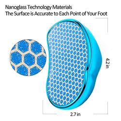 Foot Files Callus Scrubber Remover for Dead Skin Cracked Dry Wet,Pedicure Exfoliator to Remove Dead Hard Skin,Professional Foot File Rasp,Foot Scrub Care Tool (Blue)