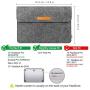 Inateck 12.3-13 Inch Laptop Sleeve Case Compatible with 2020 MacBook Air, MacBook Pro 13 2020/2019/2018/2017/2016(A2251 A2289 A2159 A1989 A1706 A1708)/Microsoft Surface Pro X/7/6/5/4/3 - Dark Gray