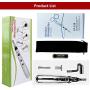 Acupuncture Pen 5 in 1, Electronic Pulse Massage Pen with 5 Heads, Electric Laser Meridian Massager with 9 Levels Adjustable, Acupoint Therapy Energy Pen Relief Pain with 1 AA Battery and Velvet Bag